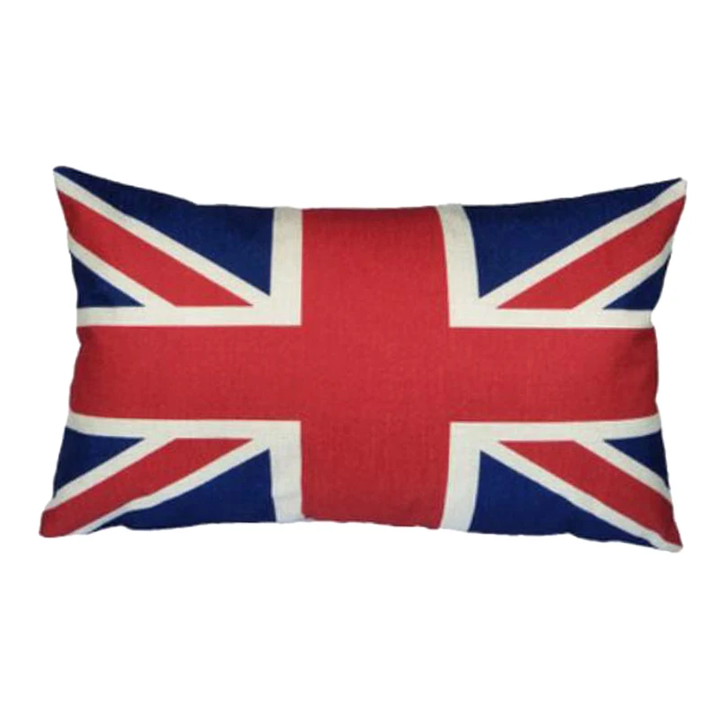 

Hoomall 30*50cm Rectangle Cushion Cover Linen Square Flag Printed Pillow Cover for Parents Waist Back Cushions Home Decor