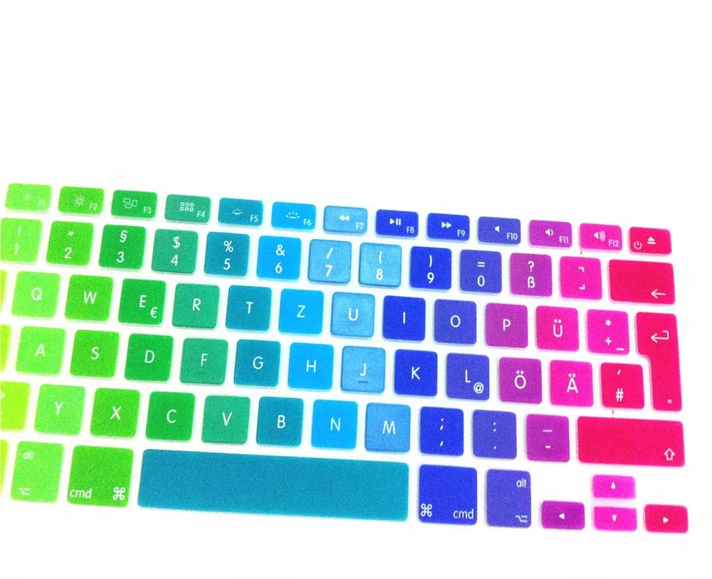 Защитная пленка для клавиатуры MacBook Pro 13 15 17 A1278 A1398 на немецком языке|keyboard cover skin