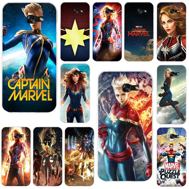 Марвел Капитан Movie 2019 для Samsung Galaxy A3 A5 A7 J1 J2 J3 J4 J5 J6 J7 2016 2017 2018 сумки мягкие