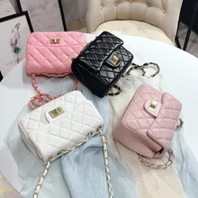 Новинка; модная женская обувь; Корейская версия INS чистый красный один и тот же один на плечо округлая, цепь на ремешке для маленькая квадратная сумка