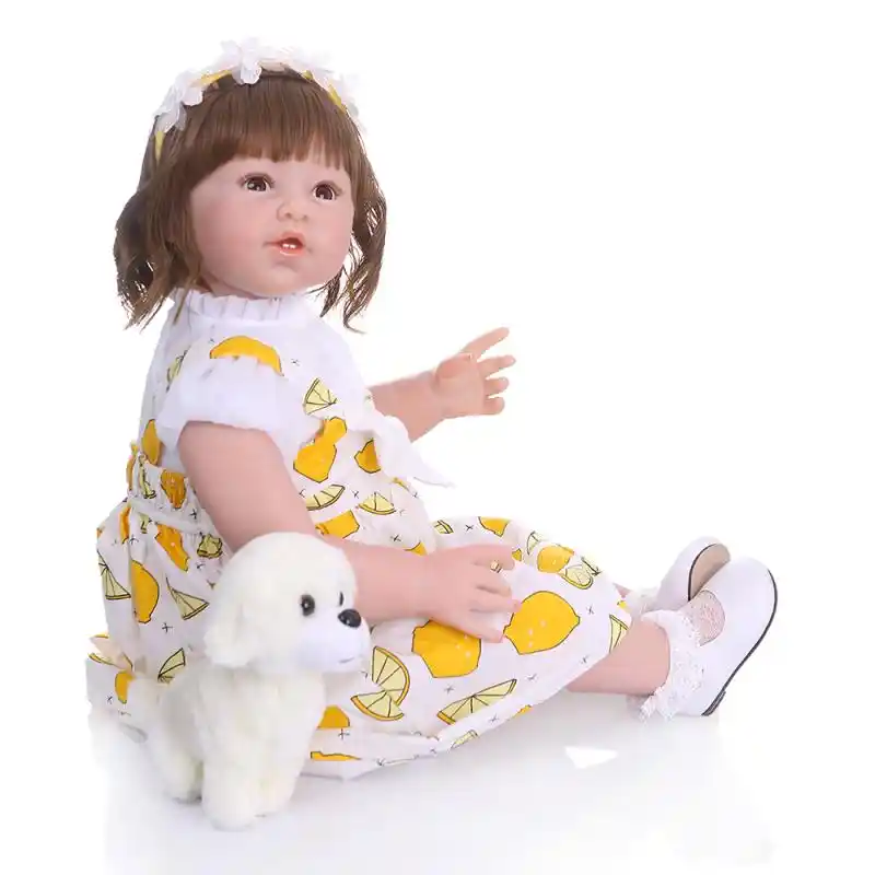80 Cm 31 5 Inc Bebek Yeniden Dogmus Bebekler Kivircik Sac Reborn Yurumeye Baslayan Kiz Silikon Bebek Bebek Hediye Cocuk Oyuncaklari Kiz Icin Juguetes Brinquedos Dolls Aliexpress