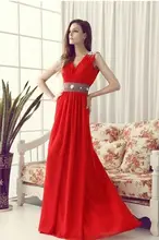 Neue 2015 Modernes Design Chiffon Formal v-ausschnitt Kristalle Abendkleid Abschlussball-partei-kleid Nach maß Größe farbe jordans kinder
