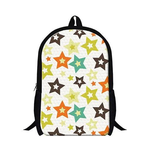 Реверсивный шевронный узор рюкзак для подростков, зигзагообразный принт на спине для женщин, модные Звездные школьные книжные сумки для девочек, школьные сумки - Цвет: Оранжевый