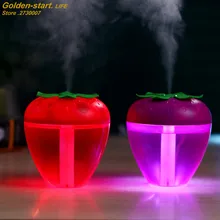 Cute Strawberry Shape Home Aroma LED Humidifier Air Diffuser USB Powered Purifier Atomizer Household And Car Using
