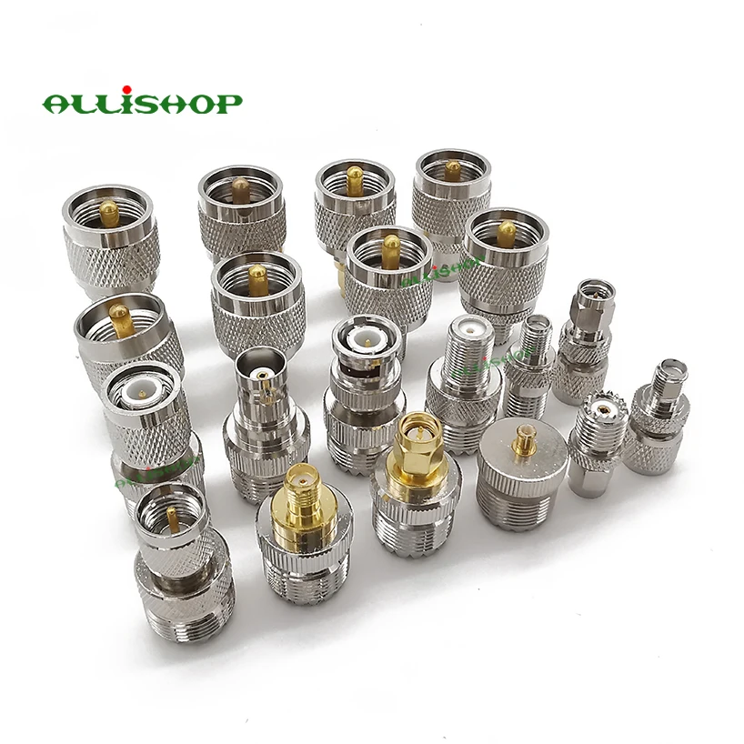 

5Pcs UHF to SMA/BNC/MCX/FME/F/TNC/Mini UHF RF Coaxial Adapter UHF PL259 SO239 Mini UHF Adapter Kits Male Female Connector