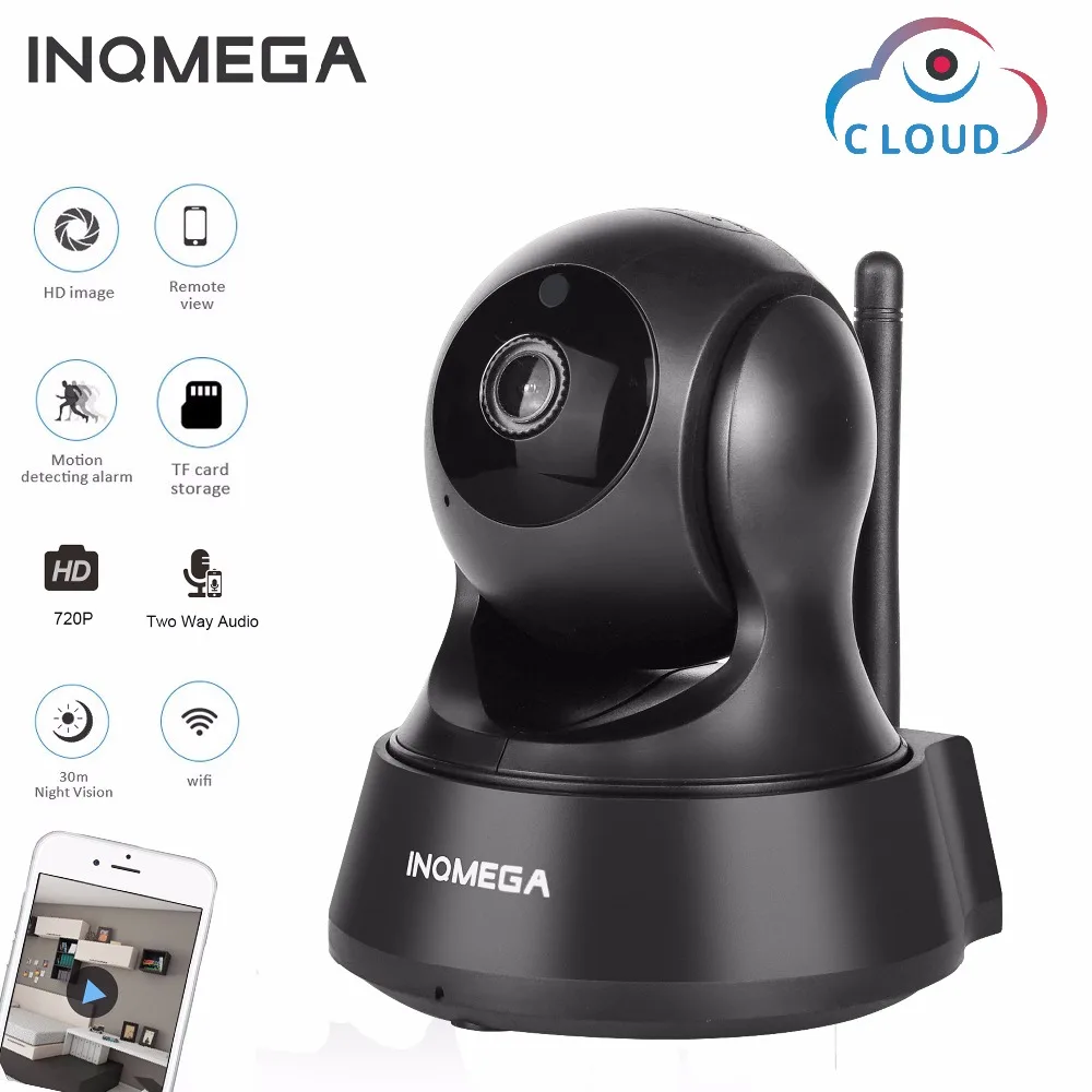 INQMEGA 720P облачная ip-камера для хранения, беспроводная Wi-Fi камера для домашней безопасности, CCTV сетевая камера, ночное видение, детский монитор