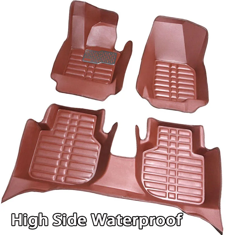 

SUNNY FOX car floor mats made for Toyota Highlander Land Cruiser 200 5D full cover car styling rugs carpet case liners (2007-)