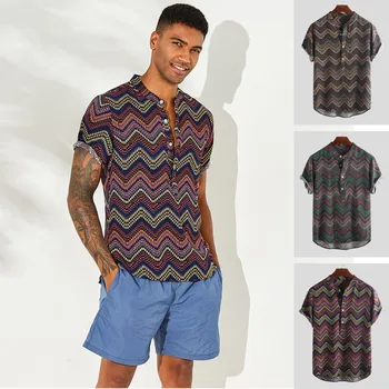 

Are you sure not to click in and see Fashion Men's Ethnic Printed Stand Collar Short Sleeve Loose Shirts Blouse M-3XL hot sale