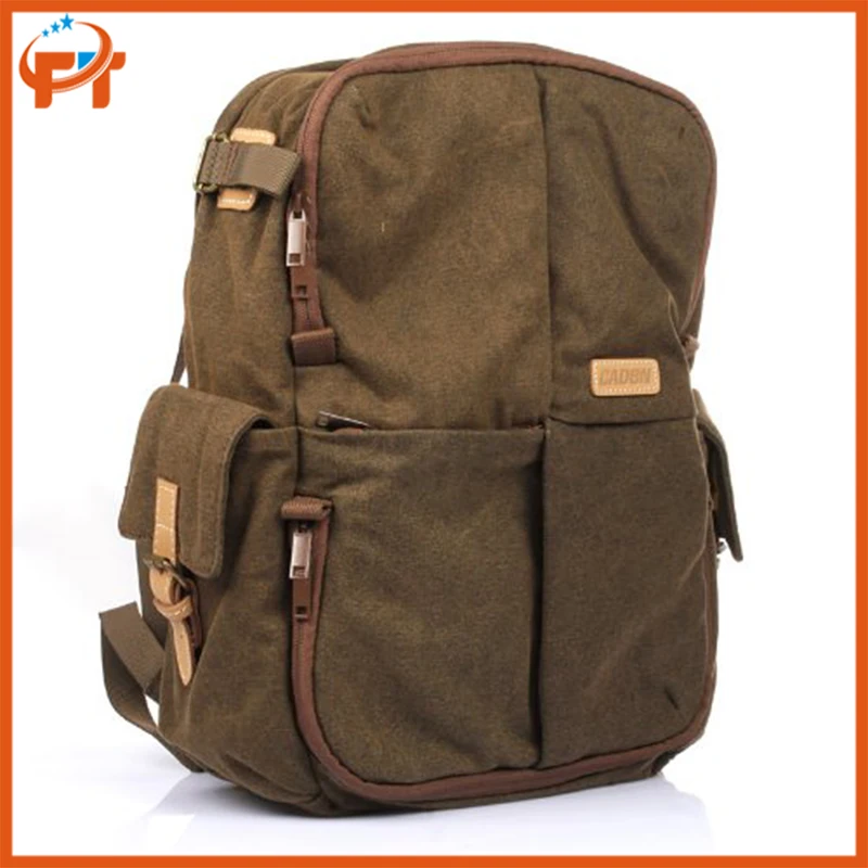 

Caden N5 Canvas Digital Camera Rucksack Shoulder Bag Backpack Waterproof Brown for DSLR Camera Lens Canon Nikon Sony Olympus