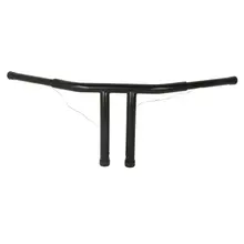 Мотоцикл 9," черный талии Прямо Т-балки руля стойка руля для Harley Softail Sportster XL Dyna Lowrider кафе-рейсер