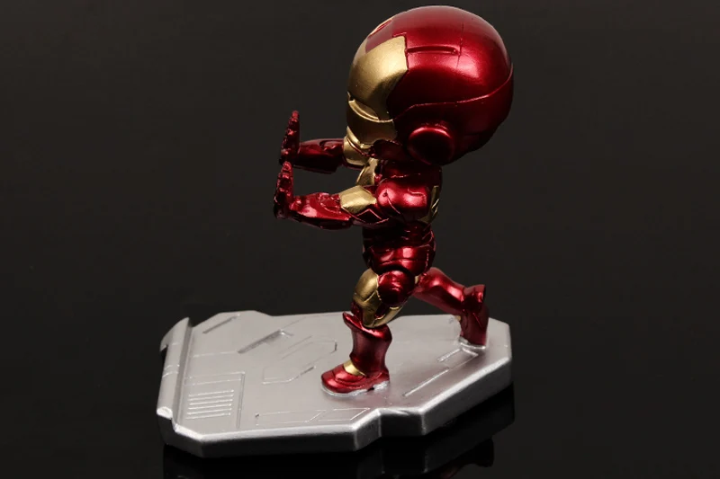 Red Mi jia Железный Мститель человек кронштейн Стенд мультфильм Marvel офис Настольный брелок-фигурка настольные аксессуары для iPhone Xiao mi samsung 2 - Цвет: Red