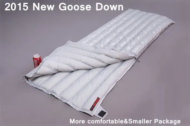 

AEGISMAX Ultralight Outdoor Envelope type White Goose Down Camping Hiking Sleeping Bag Spring&Autumn Saco de dormir White 540g