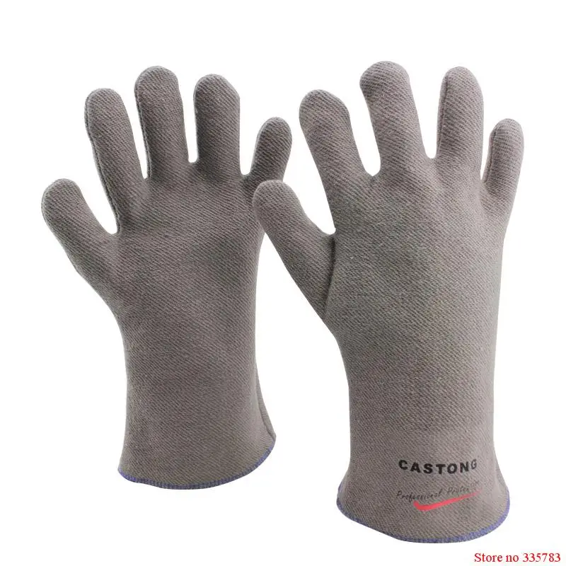 250 градусов теплоизоляционные перчатки, устойчивые к высокой температуре устойчивые перчатки к жаркому огнестойкому противопожарному арамидному волокну
