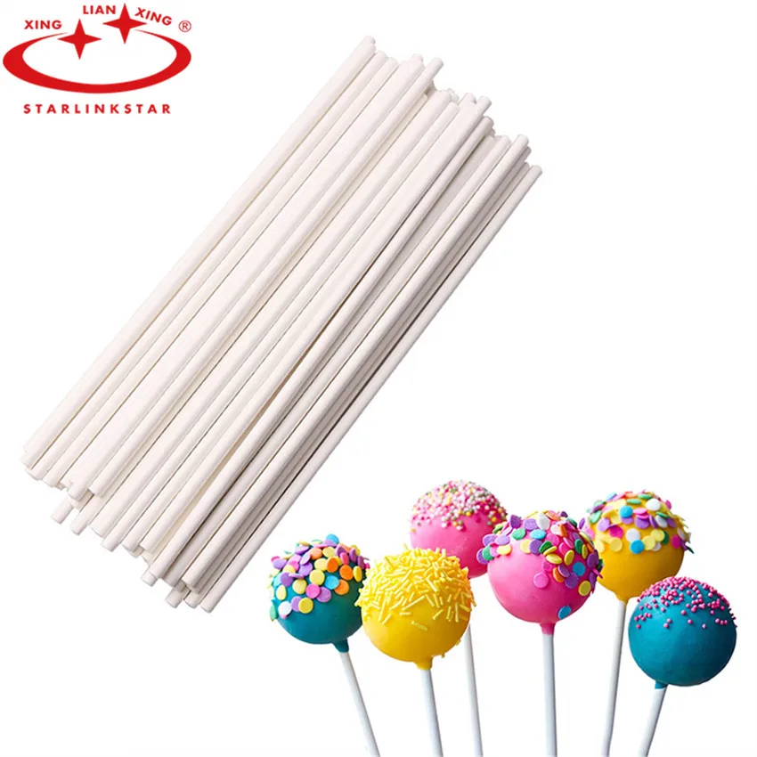 

50pcs/Set 15cm Long Pop Pepar Lollipop Stick for Lollipop Chocolate Sugar Cudgel Pole Handle Rod Paste Tool Cake Decoration Tool