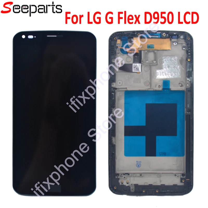 

6.0"For LG G Flex D950 LCD 100% Test With Frame D955 LS995 D958 LCD Touch Screen Digitizer Assembly Replacement For LG G LS995