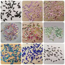 1 упаковка Кристальные AB 3D Стразы для дизайна ногтей, драгоценные камни с плоской обратной стороной, украшения своими руками, ювелирные изделия с бриллиантами, различные формы для ногтей