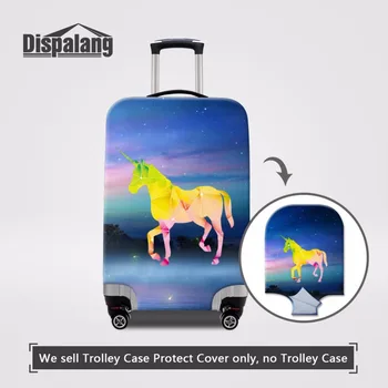 

Dispalang Unicorn Prints Waterproof Luggage Cover Suitcase Protective Cover For 18-32 inch Trolley Case Elastic Dustproof Cover