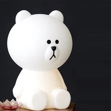 Декоративные ночные светильники в виде кролика для детской комнаты, подарки на день рождения, торшеры для спальни, прикроватный светодиодный светильник с милым рисунком