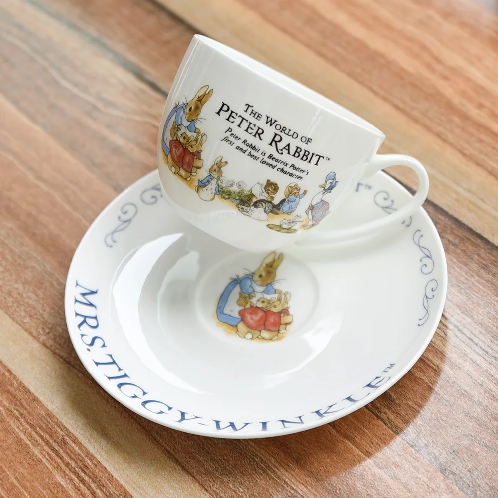 

2018 Newest Creative Ceramic Coffee Cups With Saucer Tea Milk Cup Set Rabbit Drinkware-Z0037