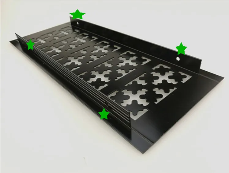 1Pcs/Lot 10cm ventilation grille Wide Anodized Aluminum Air Vent Ventilator Grille Cover Ventilation For Closet Shoe air vent grille cover