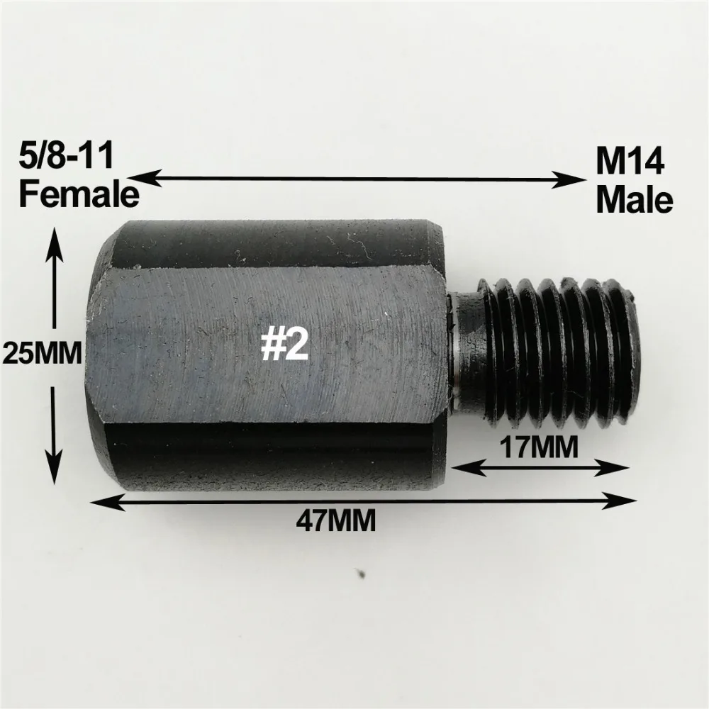 Адаптер SHDIATOOL 1 шт. может изменить резьбу для M14-M10, M10-M14, M14-5/8, 5/8-M14, сверло коронки адаптер конвертер