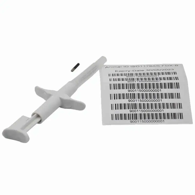 2*12mm Rfid Microchip Injector Glass Tag Animal Microchip Syringe Tags
