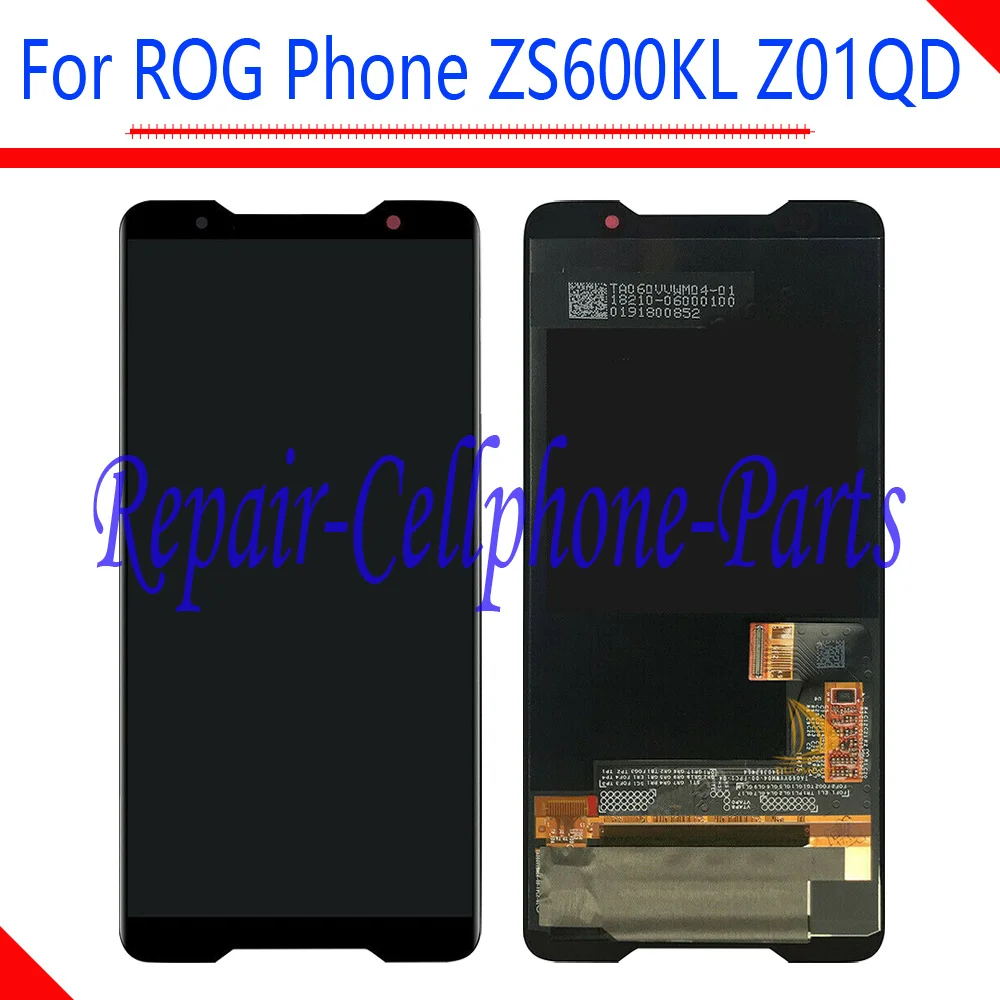 

6.0 inch 100% New Full LCD DIsplay + Touch Screen Digitizer Assembly Replacement For Asus ROG Phone ZS600KL Z01QD Free Shipping