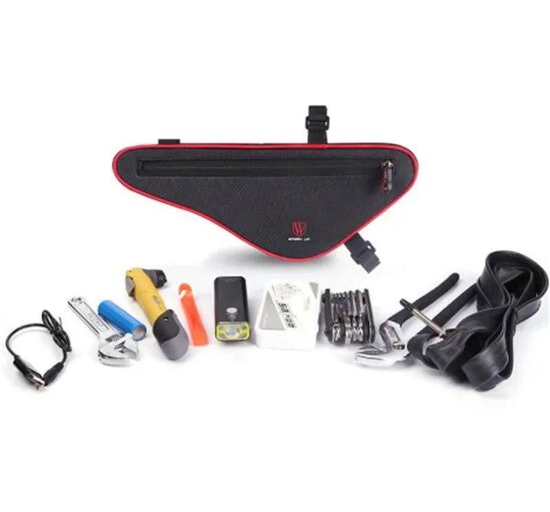 Wheel Up Reflective Large Capacity Nylon MTB Cycling Front Bag Waterproof Outdoor Triangle Bicycle Front Tube Frame Bag Wheel Up Reflective Large Capacity Nylon MTB Cycling Front Bag Waterproof Outdoor Triangle Bicycle Front Tube Frame Bag