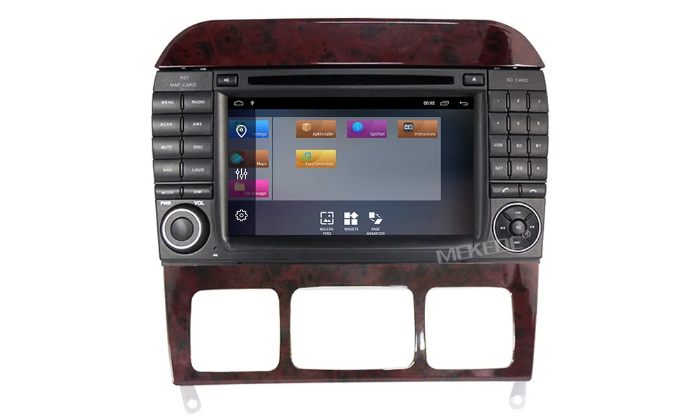 Best Mekede 2GB+32GB Car Multimedia Player DVD Andorid 9.1 For Mercedes/Benz/W220/W215/S280/S320/S350/S400 S Class GPS Radio 22