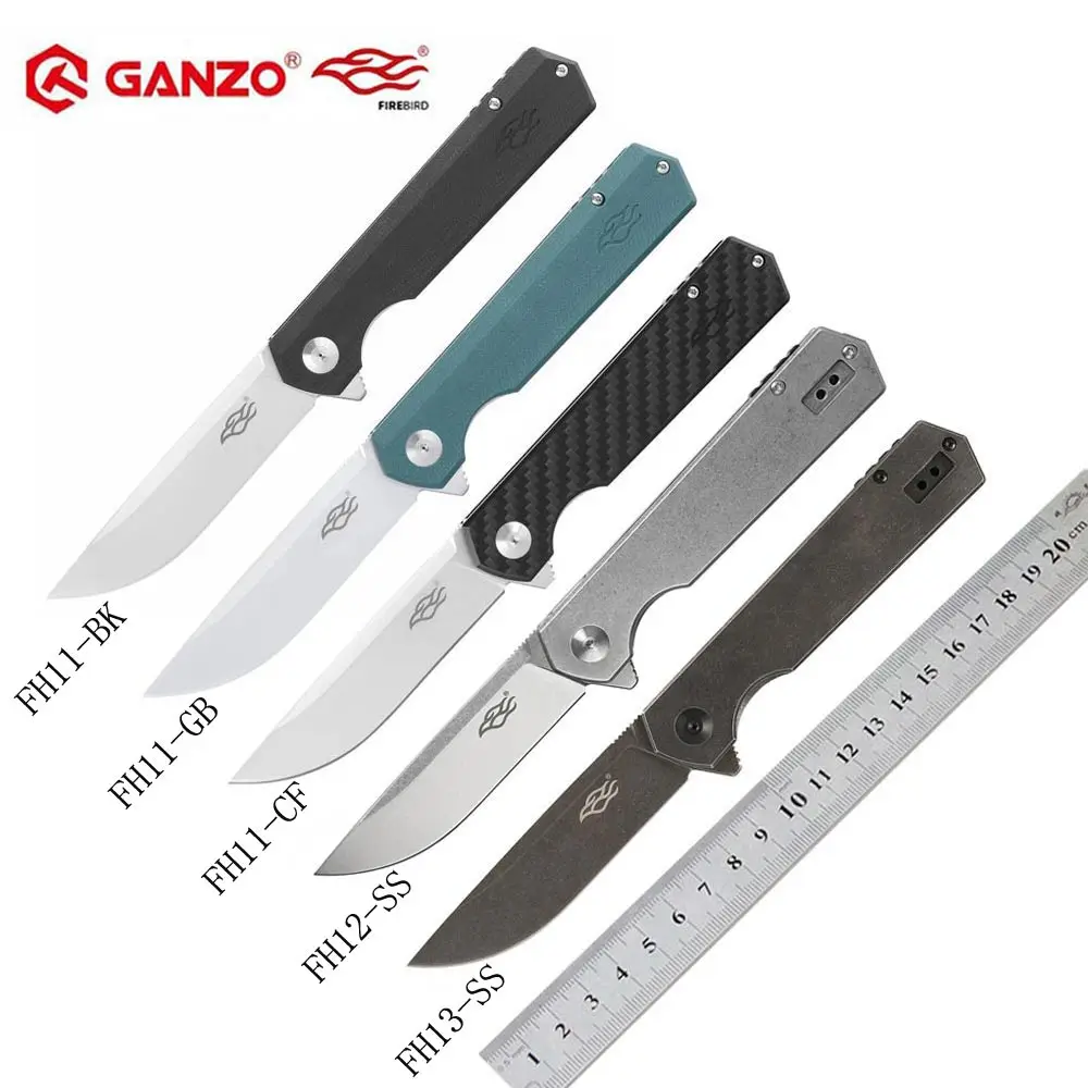 Ganzo Firebird FH11 FH12 FH13 S 60HRC D2 лезвие G10 или углеродного волокна складной нож открытый