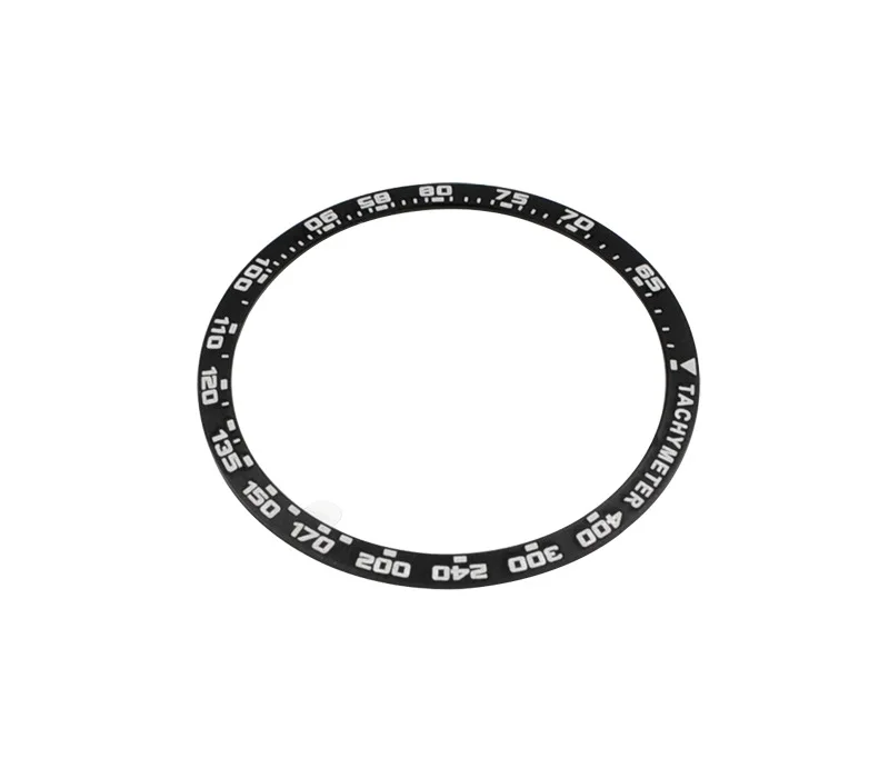 Чехол для смарт-часов для samsung Galaxy 42 мм/46 мм, часы 46 мм, ободок, кольцо, клейкое серебро, Черное золото, покрытие, не царапается, металл