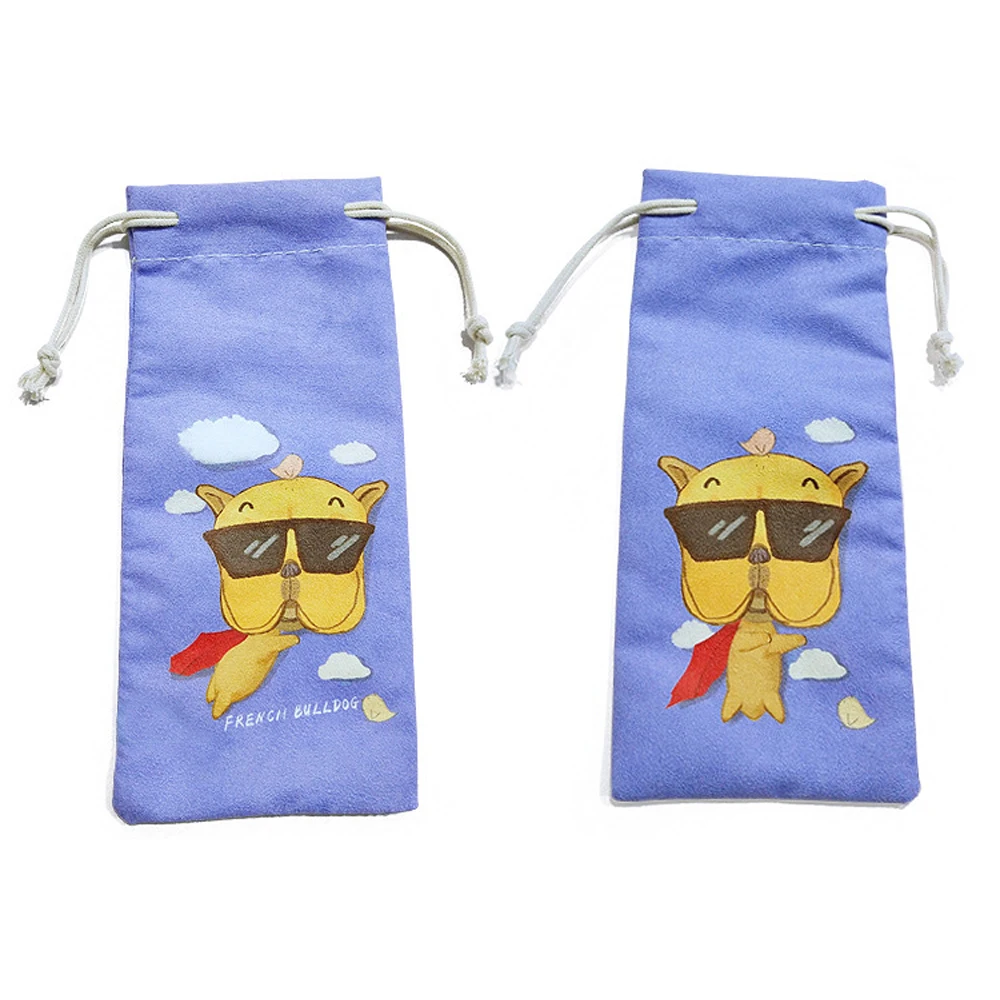 22 см* 9,5 см Модный корейский стиль Солнцезащитные очки сумка протектор мультфильм животное печатных очки аксессуары портативный царапин пылезащитный