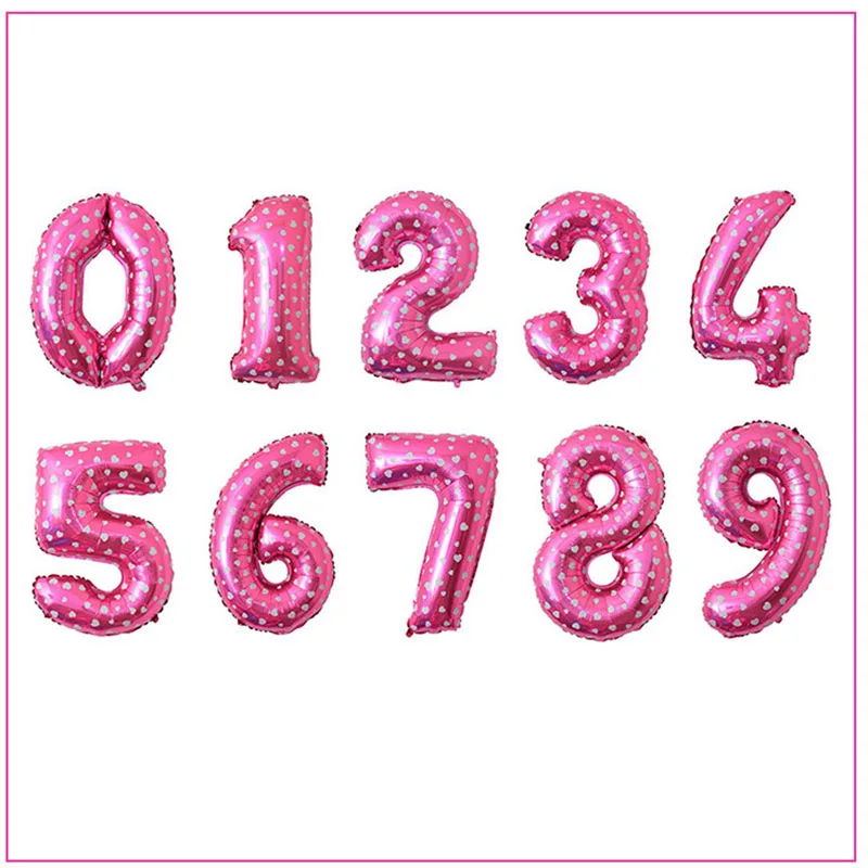 Воздушные шары из фольги с цифрами 16, 30, 40 дюймов, цвета: золотистый, серебристый, розовый, голубой, принадлежности для детского душа, украшения для свадьбы, дня рождения, вечеринки