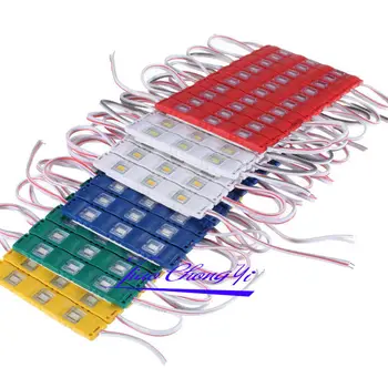

1.5W 2835 Red Green Bule white 160 degrees LED Module 3LED Light Waterproof 12v 20pcs