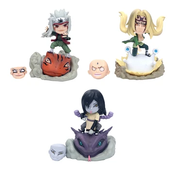 

Anime Naruto the Fifth Ninja Jiraiya Tsunade Orochimaru Action Figure Toy