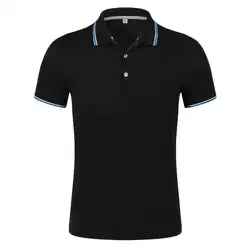 Новая брендовая мужская рубашка поло высокого качества Мужская хлопковая рубашка с коротким рукавом брендовые майки летние мужские s