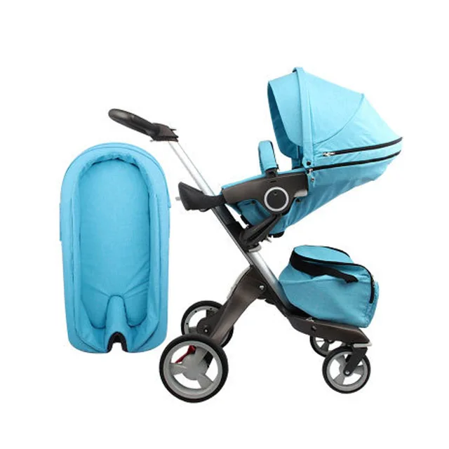 $US $320.88  High View Four Wheel Baby Stroller Can Sit and Lie In Luxurious Folding Two-way Shock Absorber for 