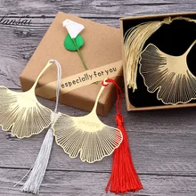 Металлическая Закладка на заказ логотип 50 шт. свадебный подарок на день рождения ребенка непроданный товар, подарок золотые закладки с кисточкой школьный сувенир для выпускника