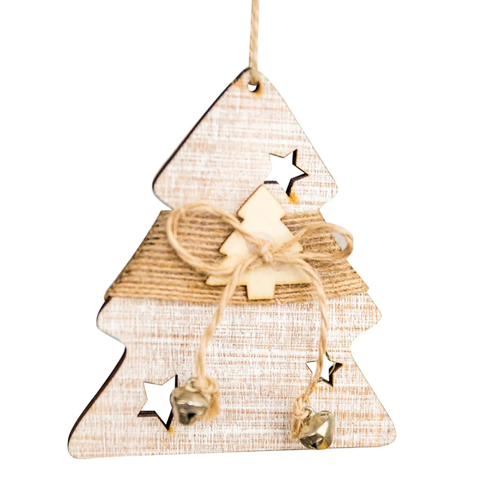 MUQGEW Рождество Декор подарки деревянные подвесные елки орнамент вечерние украшения для дома цвет немного отличается# y40