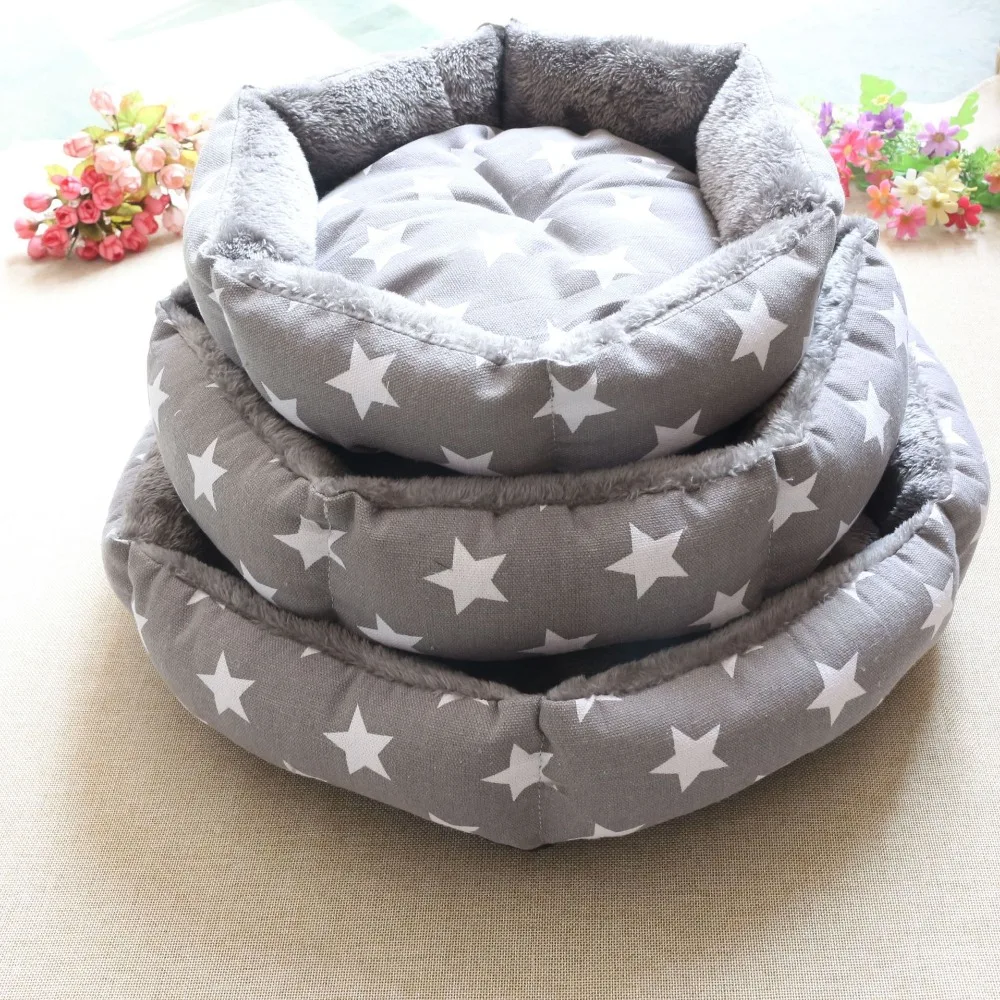 

Free shipping Pet Bed For Dogs Soft Fleece Pet Dog Puppy Cat Warm Bed House Plush Cozy Nest Mat Pad Flower Print Bed