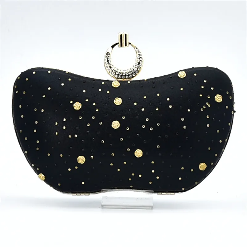 Nigeriano Nueva De Zapato Partido negro Con Conjunto Decorado Para Bolsa Bolsos rojo Emparejar La Venta Boda fuchsia oro Sliver Mujeres purple Zapatos Rhinestone Las Llegada Y Del CwqAfv