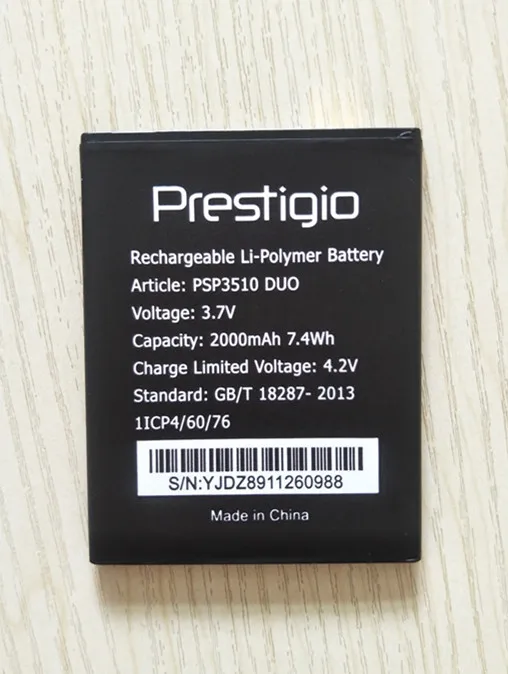 

B-TAIHENG New High Quality 2000mAh PSP3510 DUO battery For Prestigio Wise G3 PSP3510 DUO phone battery