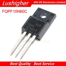10pcs FQPF10N60C PARA-220 10N60 TO220 10N60C 10A 600V MOSFET Canal N-
