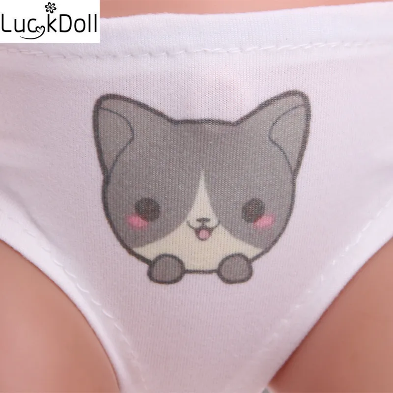 Luckdoll новые кукольные аксессуары мультфильм трусики подходят 43 см кукла, лучший подарок для детей