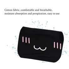 Милый Забавный черный и белый многоразовый хлопок Анти-пыль респираторная защитная маска для рта крышка для мужчин и женщин