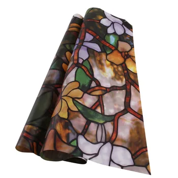 

3D Painting Static Privacy Window Film Matte Static Cling Glass Film No Glue Anti-UV Window Sticker 36" x 16ft(92cm x 500cm)