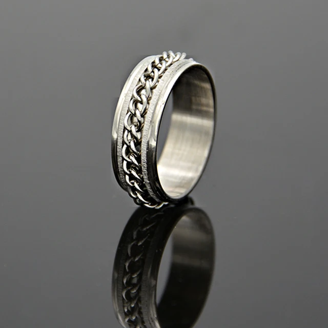 stainless steel chain band ring men jewelry hot fashion wedding rings 316l jewelry never fade biker - Biker Wedding Rings stainless steel chain band ring men jewelry hot fashion wedding rings 316l jewelry never fade biker - Biker Wedding Rings