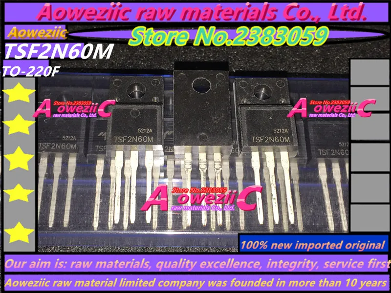 Aoweziic новая импортная оригинальная TSF2N60M 2N60 2A 600V TSF5N60M 5N60 4.5A 600V TSF8N60M 8N60 8A 600V TO-220F МОП-транзистор