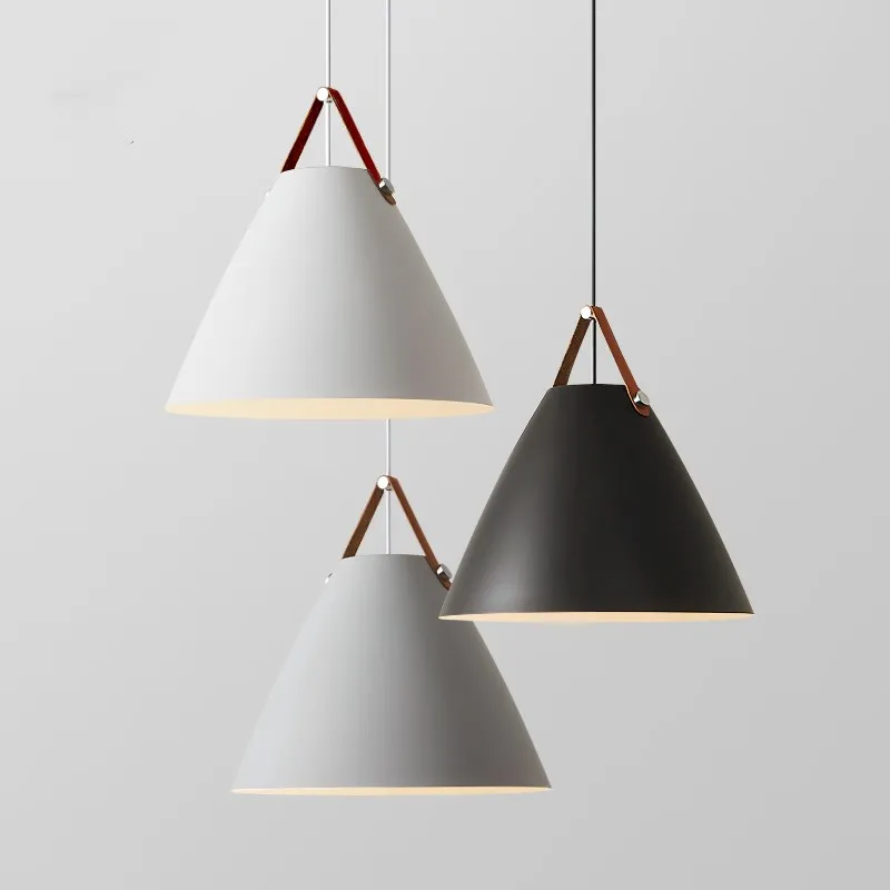 Modern Iron Pendant Lights Nordic Style hanging lights for Kitchen Living Dining room Pendant Lamp  - 32893393678