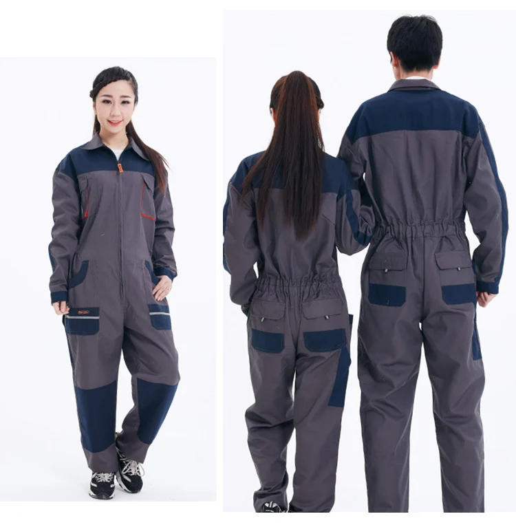 Men Women Overalls Labor protective Work clothing Dust-proof Comfortable Breathable Machine Auto repair Long-sleeve Coveralls  (3)
